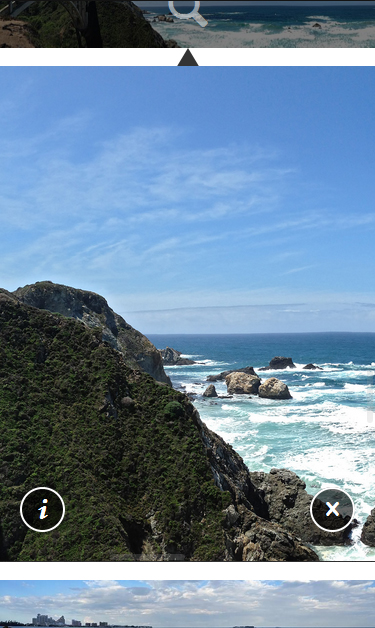 Screenshot of Panorama viewer on mobile phone